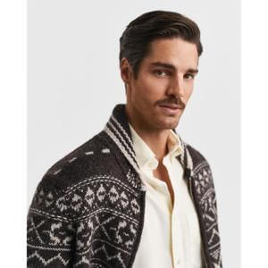 Gant Jacquard Mens Cardigan